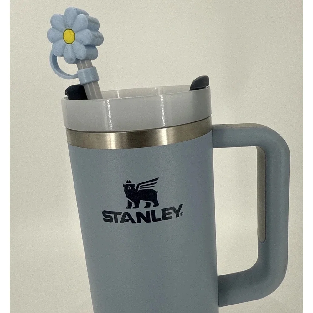 Stanley Quencher H2.0 FlowState Tumbler 30oz Light Blue w/ Handle & Straw - Picture 1 of 16
